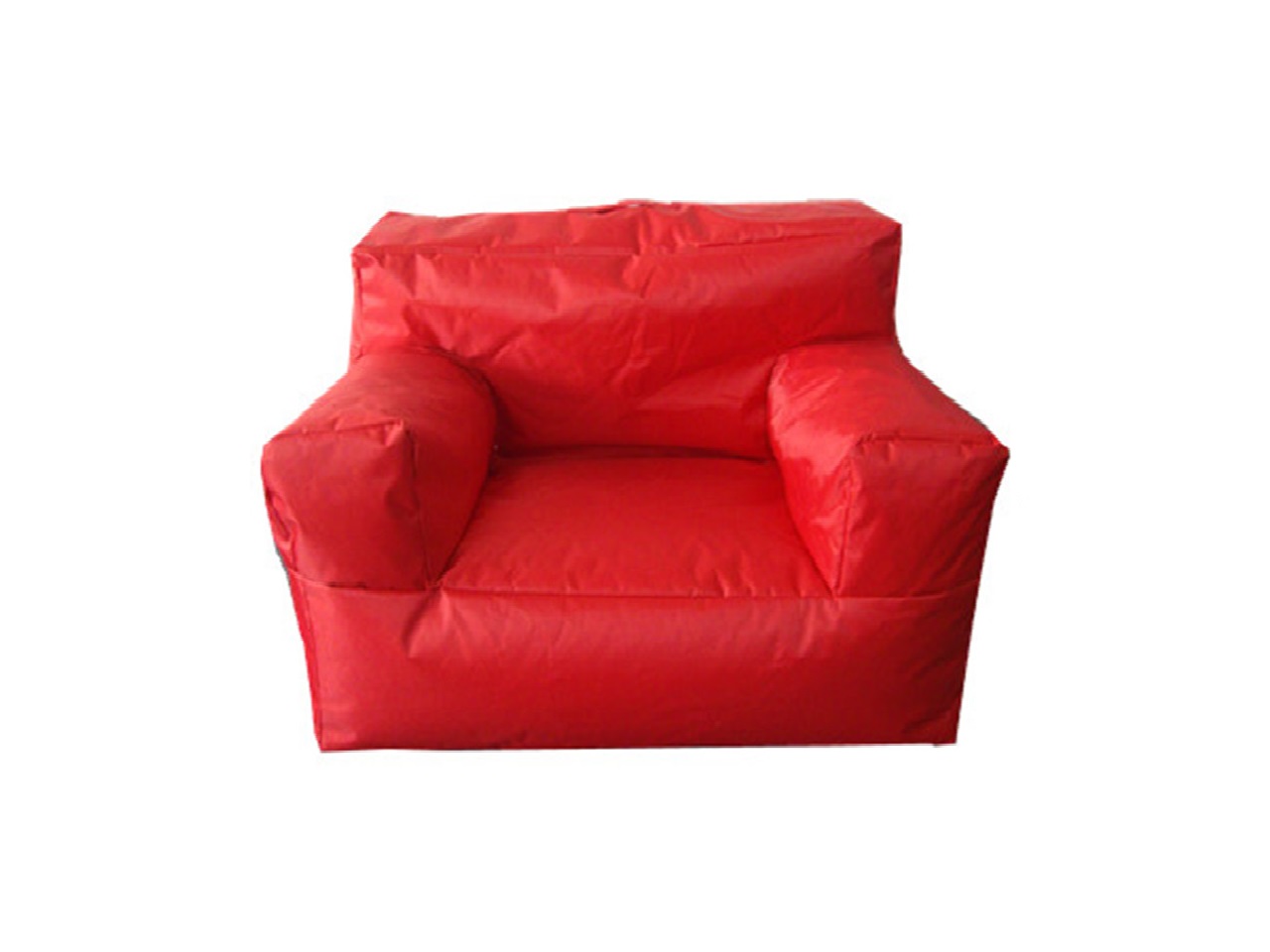 Orange bean bag chair usage scene